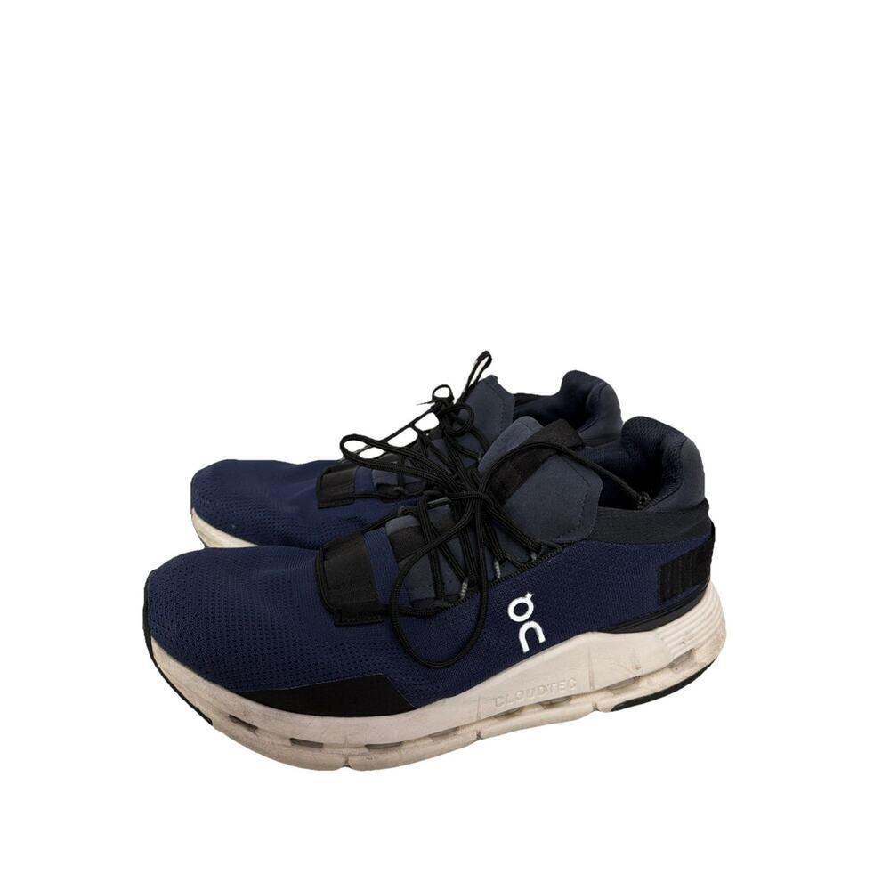 ON Cloudnova Navy White Men's Size 8 Running Athletic Sneakers Shoes 26.99117